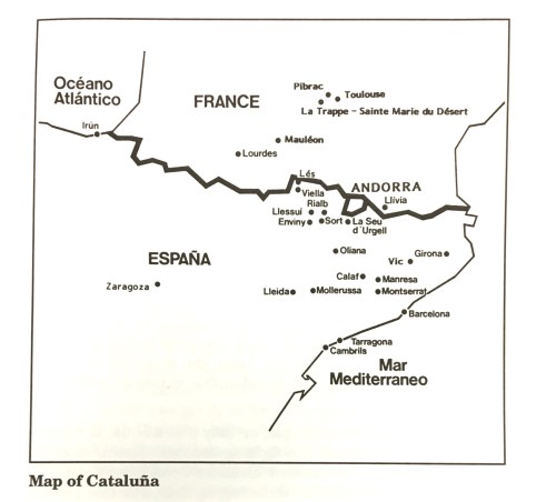 Map of Catalonia